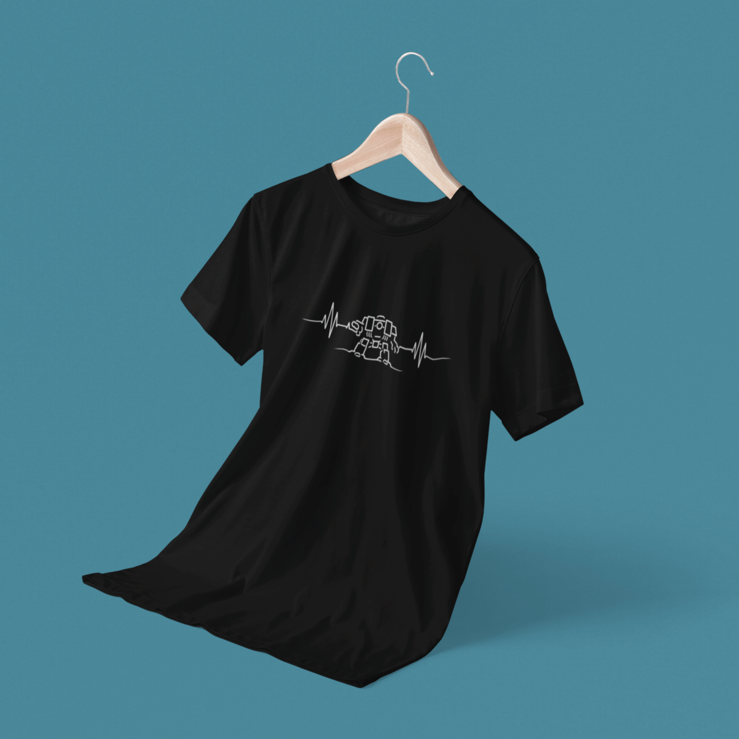 floating Funny warhammer t-shirt with dreadnought pulse for wargamers who live and breathe 40K