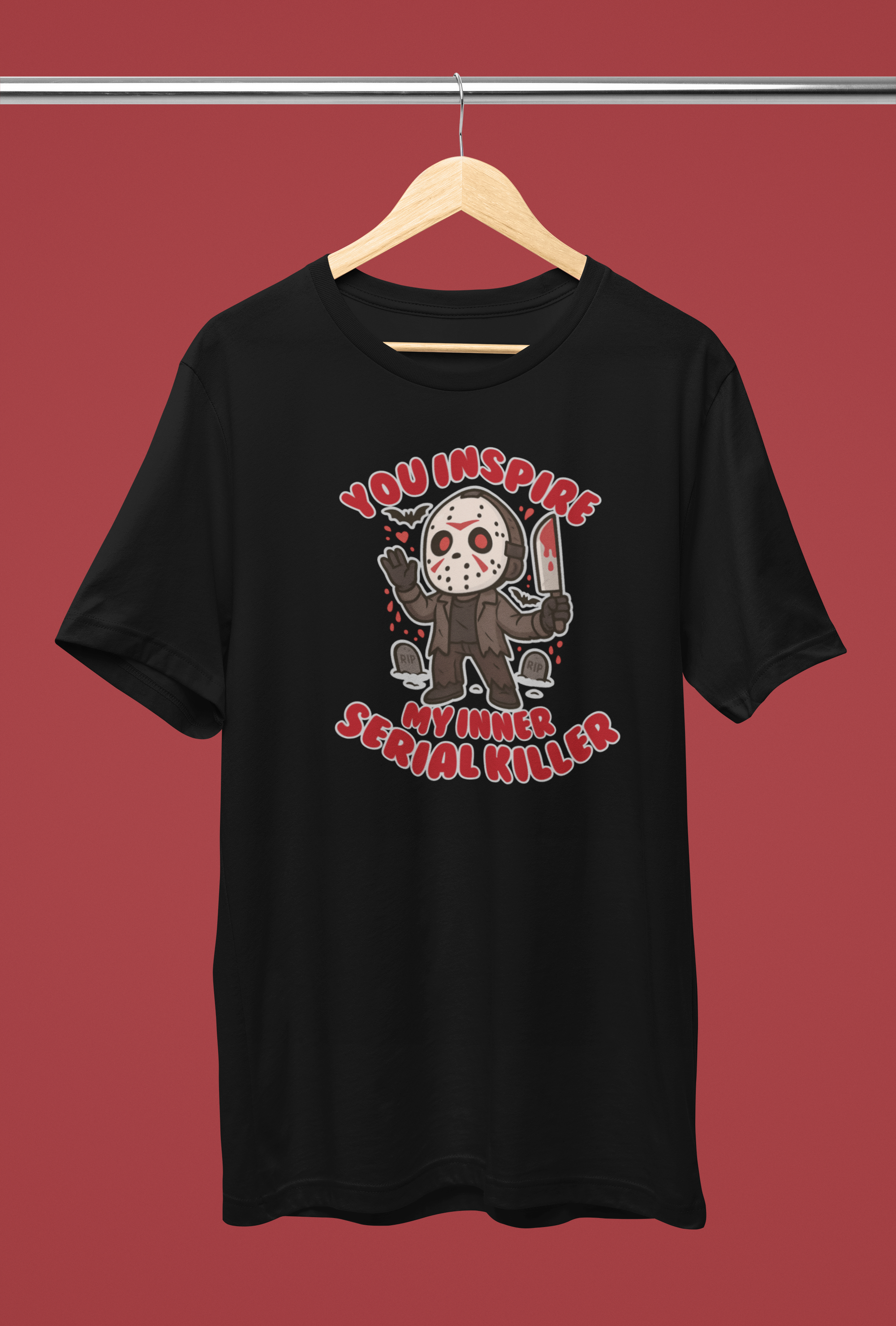mockup-of-a-bella-canvas-round-neck-t-shirt-hanging-from-a-steel-bar-m33374.png