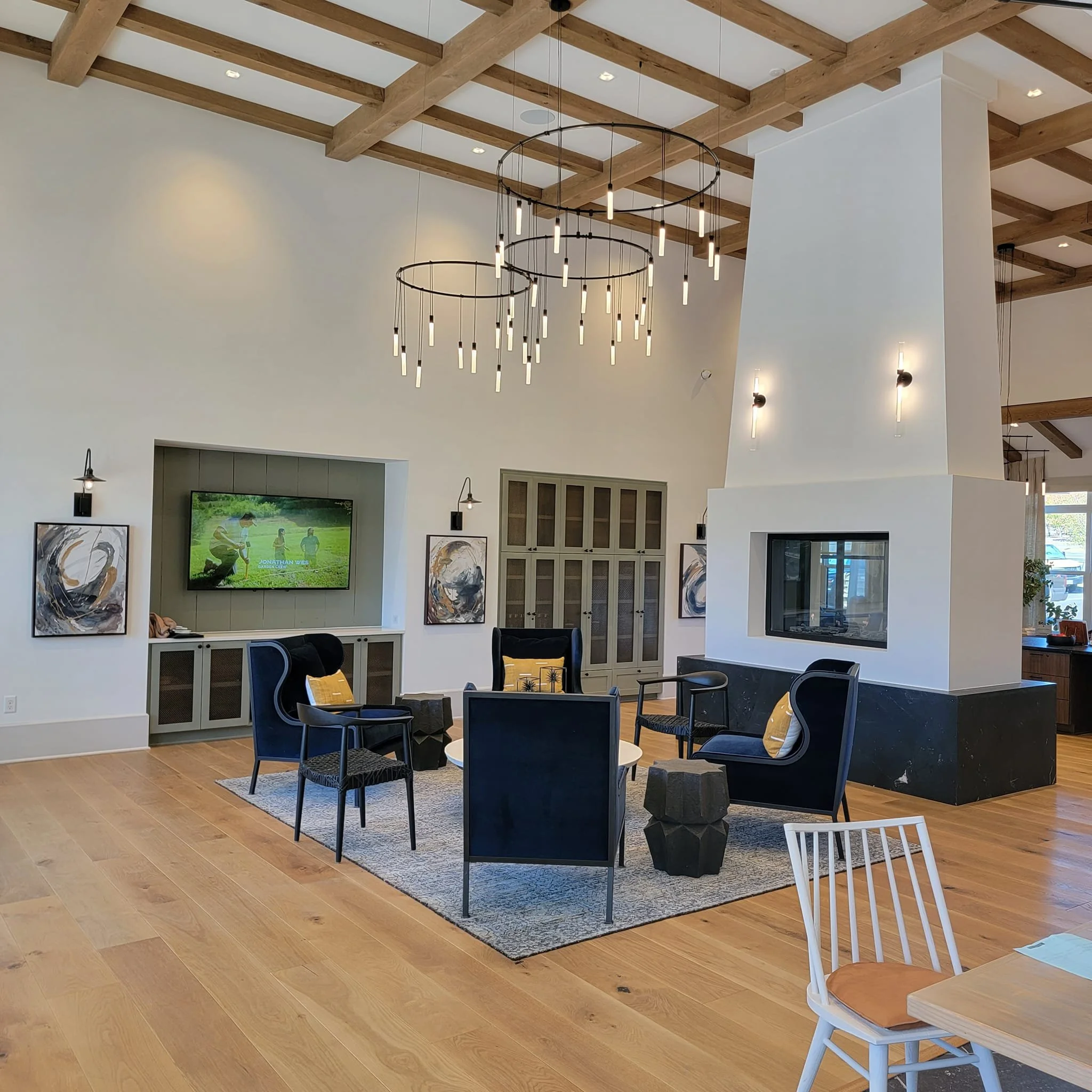 Interior commons area within The Glenn multifamily apartment complex - Auburn, AL