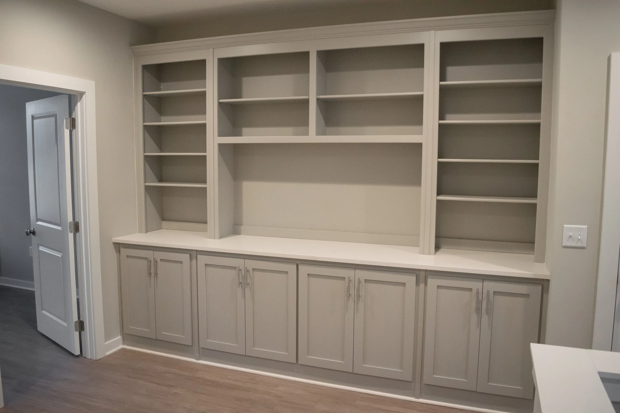Storage/closet space in a typical unit within the Old Town Townhomes multifamily townhome complex - Columbus, GA