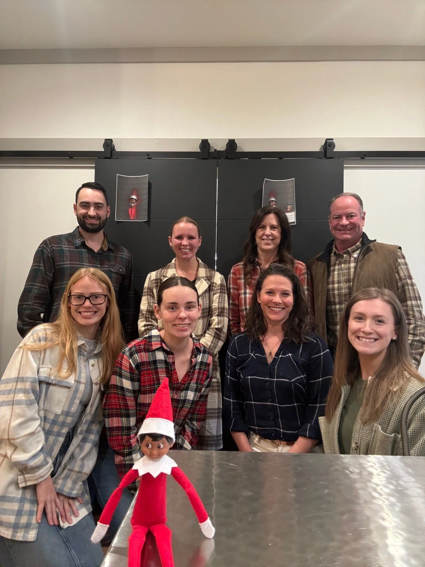 &rsquo;Twas the Plaid Before Christmas&hellip; and we showed up in full festive fits. ❤️💚

We also caught George + The Boys taking "elf"ies with our copier!
(Check our stories for the trail they left behind)
