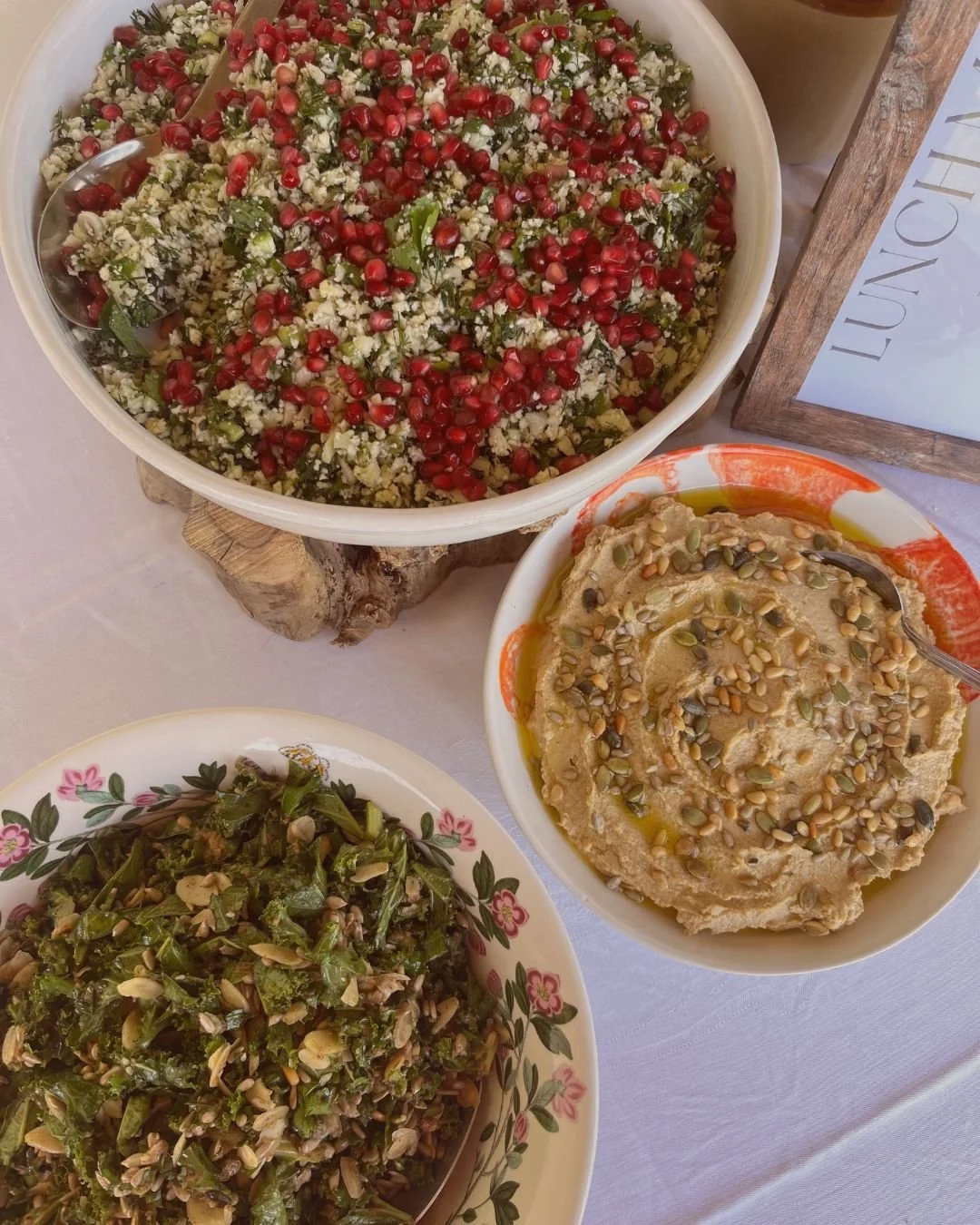 Homemade, natural ingredient foods at a retreat day for my clients from whitchurch and chester