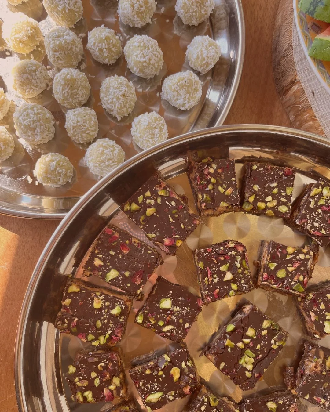 Healthy homemade food with a priority on nutrition at a yoga retreat