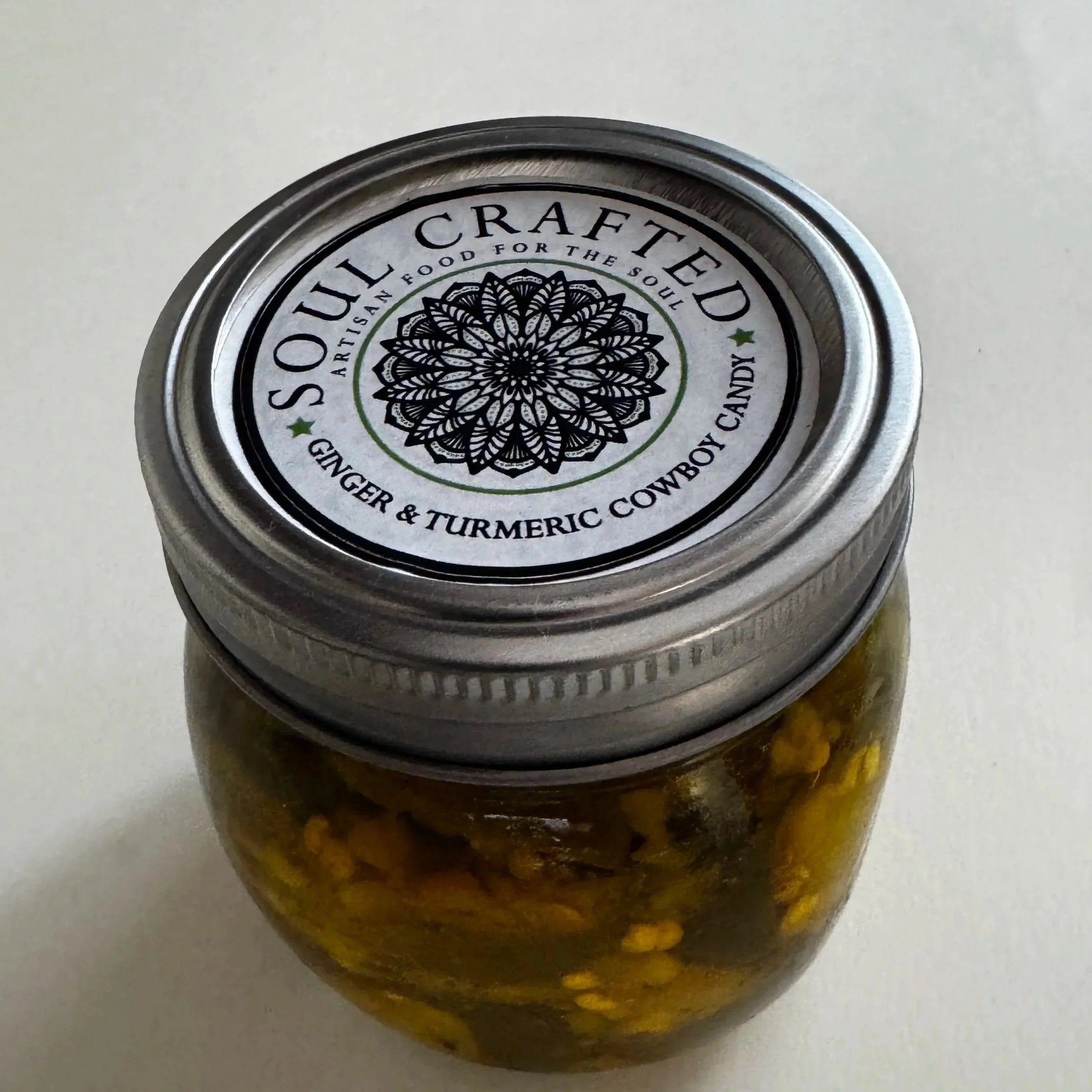 Ginger & Turmeric Cowboy Candy artisan preserved jalapeños – Soul Crafted Foods