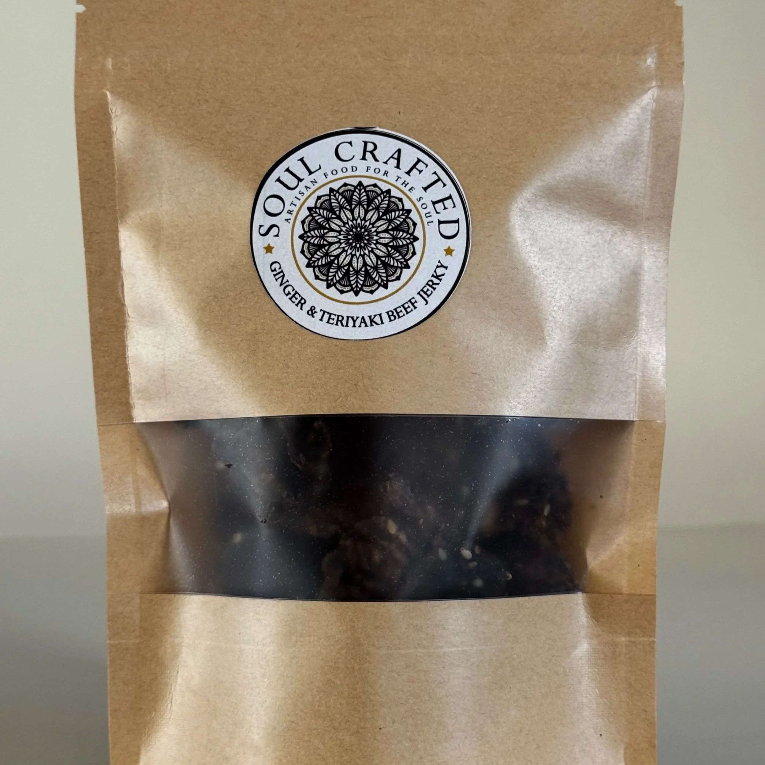Ginger & Teriyaki Beef Jerky small batch artisan beef jerky – Soul Crafted Foods