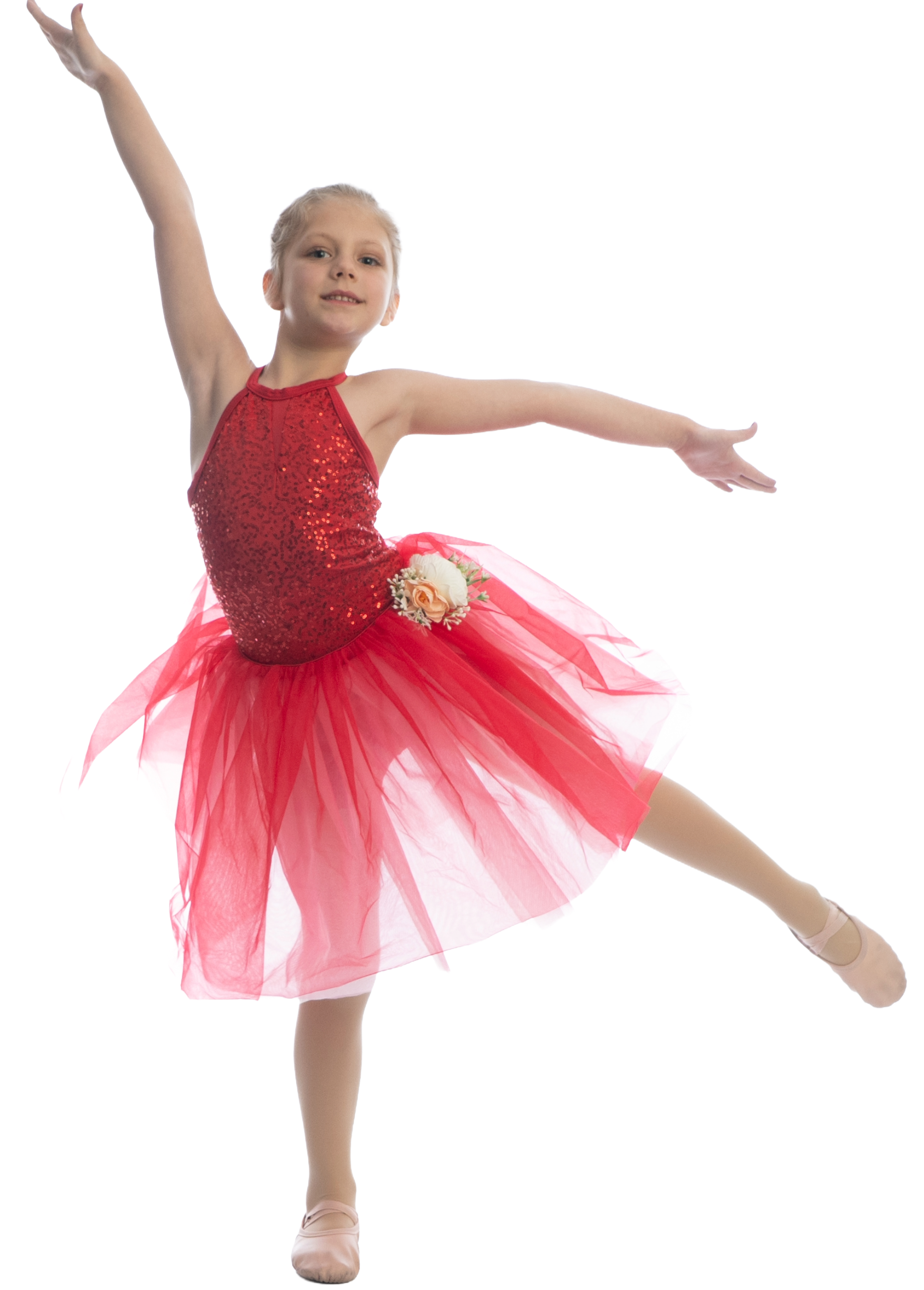 young girl posing in tutu