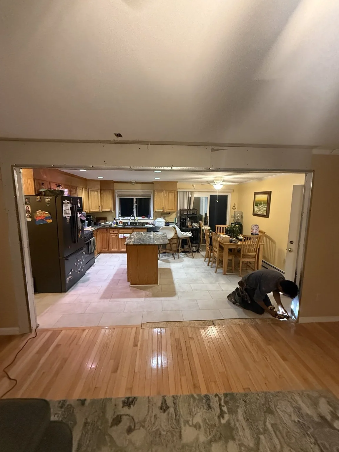 Completed interior renovation by King Construction.