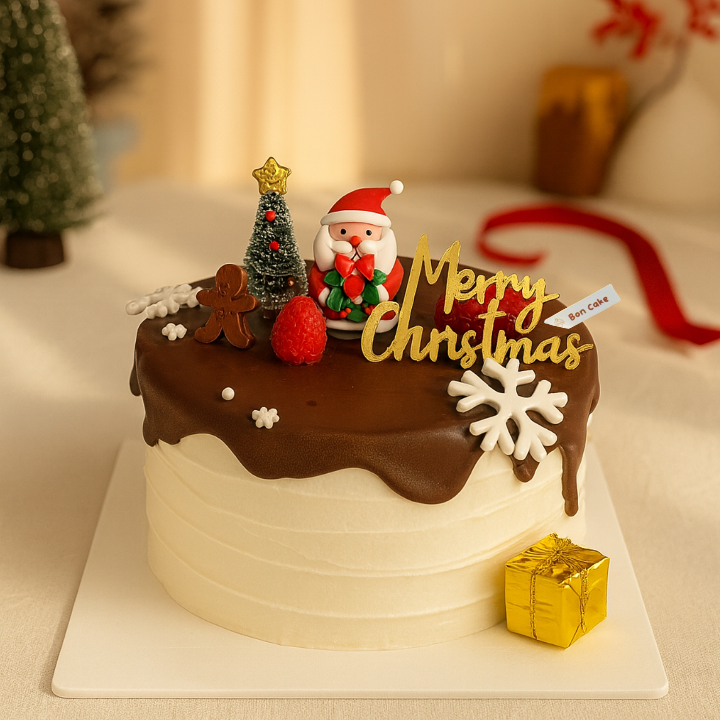 Christmas Theme Custom Cake