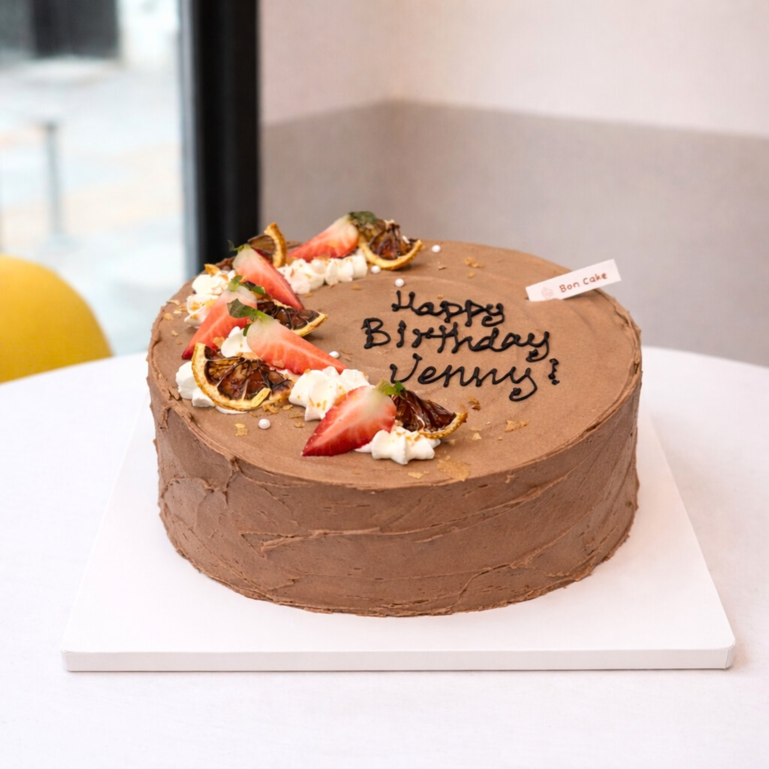 Kumquat Chocolate Chiffon Cake