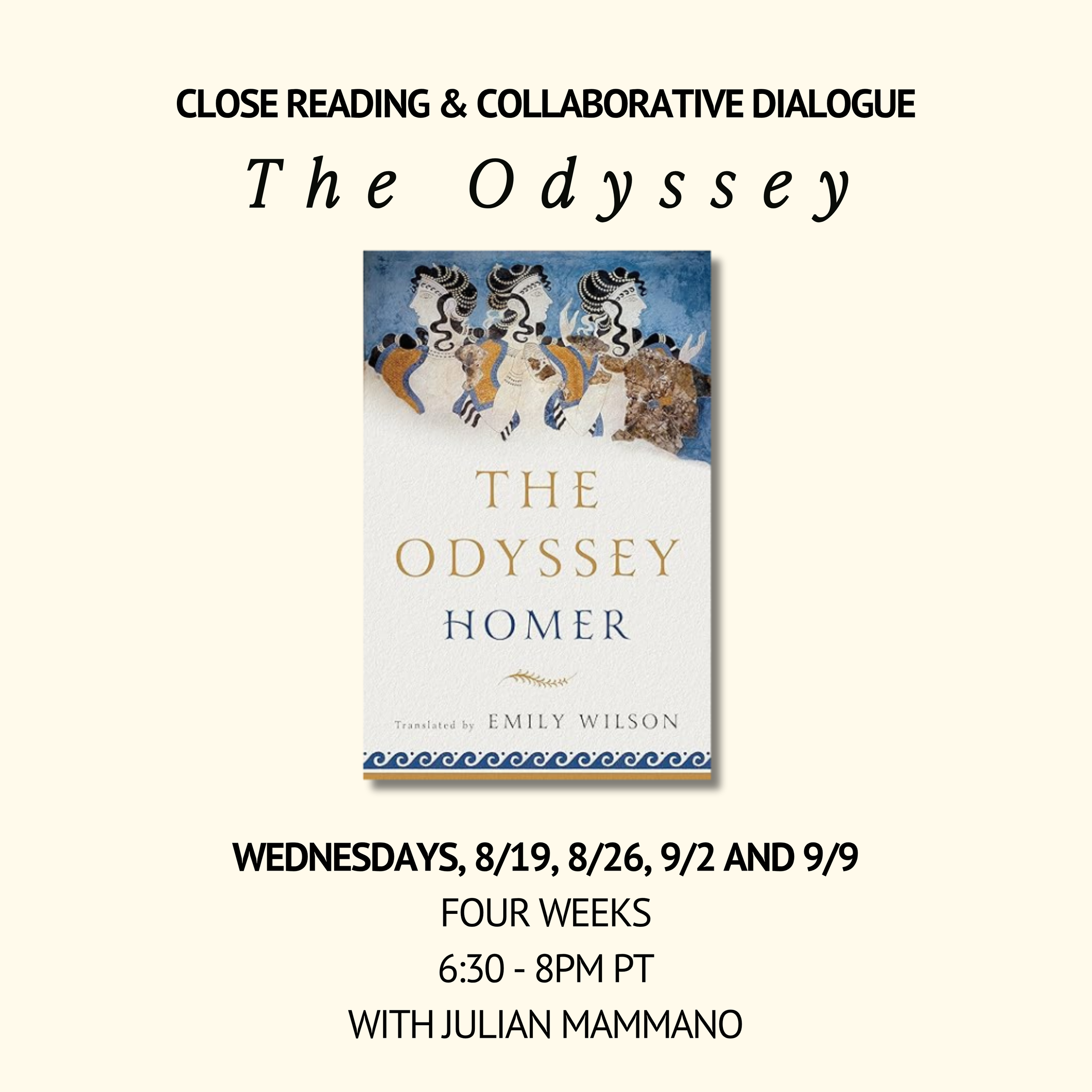 THE ODYSSEY — Four Sessions on Wednesdays