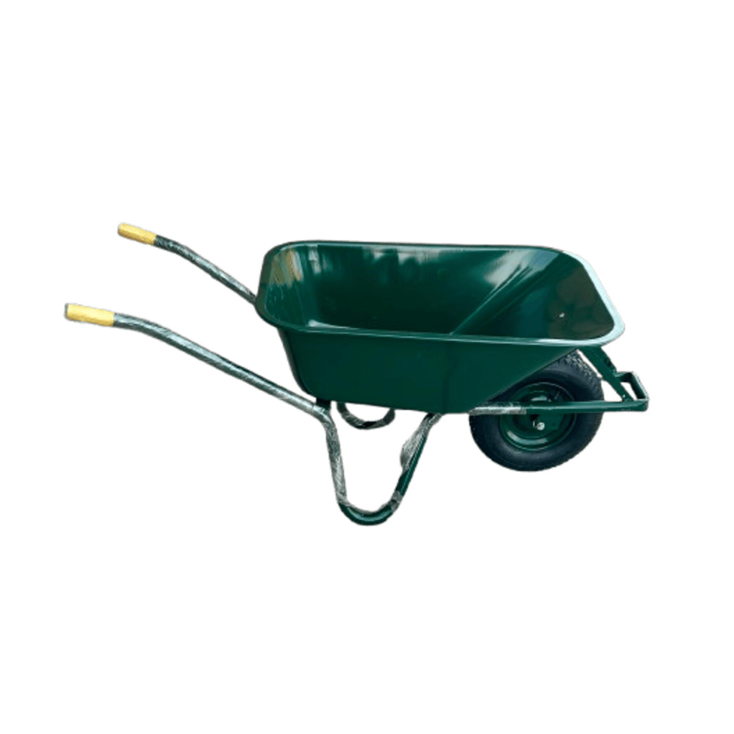 Wheelbarrow with Steel Handles, 6-cu-ft