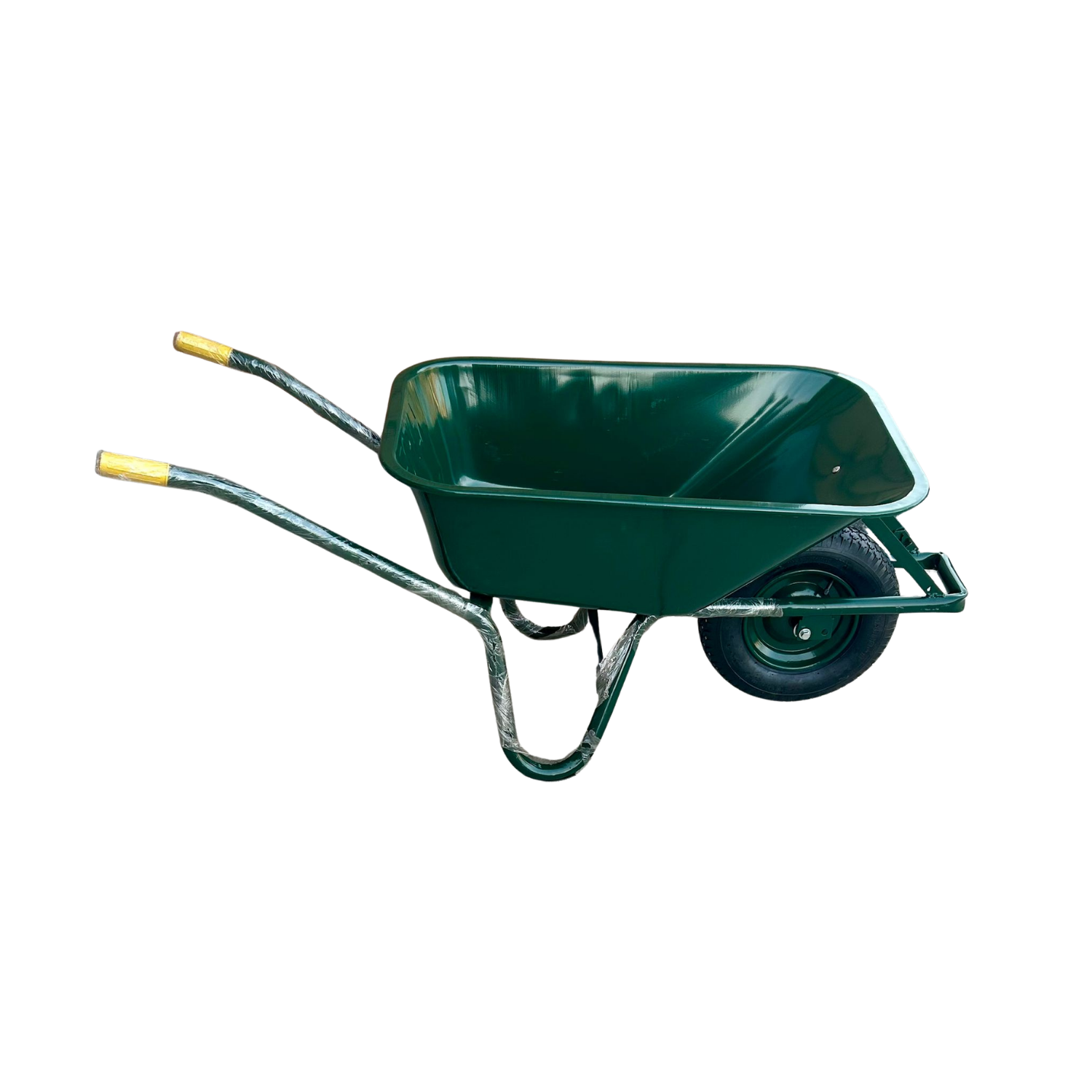Wheelbarrow with Steel Handles, 6-cu-ft