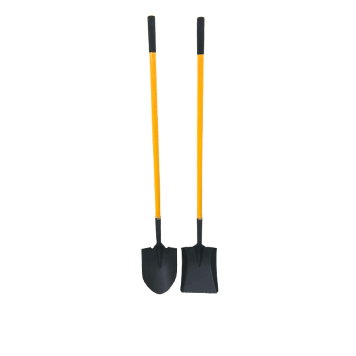 Shovels Steel 54" Round and Square with Fibre Glass Handle