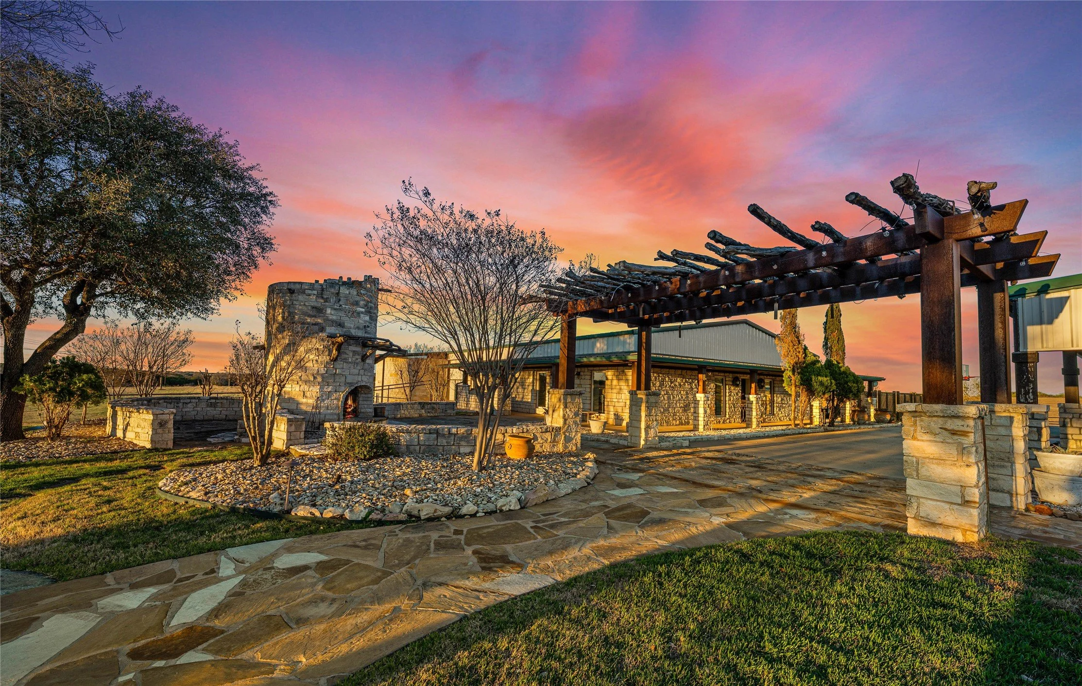 China Spring, Texas community at sunset