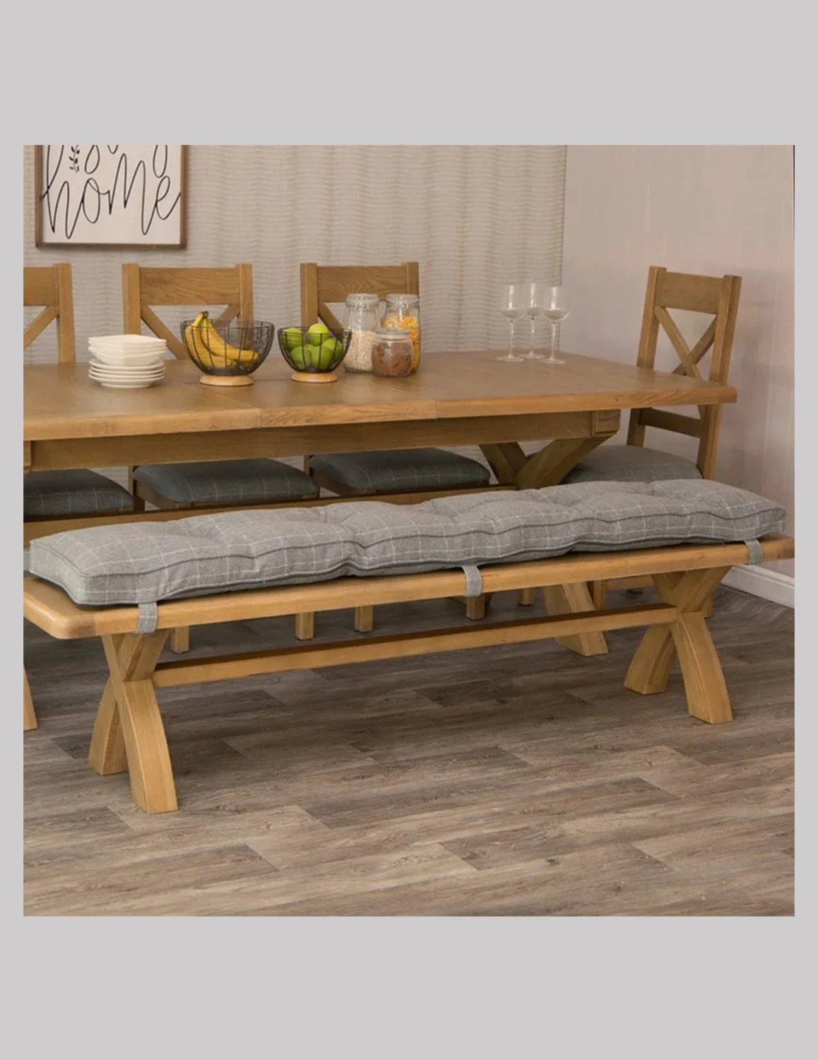 Homestead Smoked Oak Dining Bench Cushions