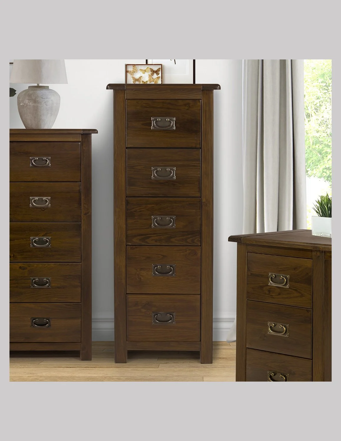 Boston 5 Drawer Narrow Chest
