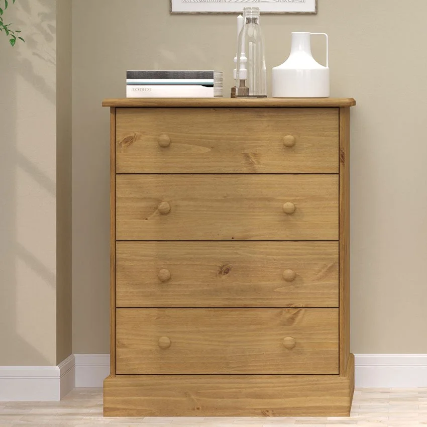 Cotswold Pine 4 Drawer  Chest