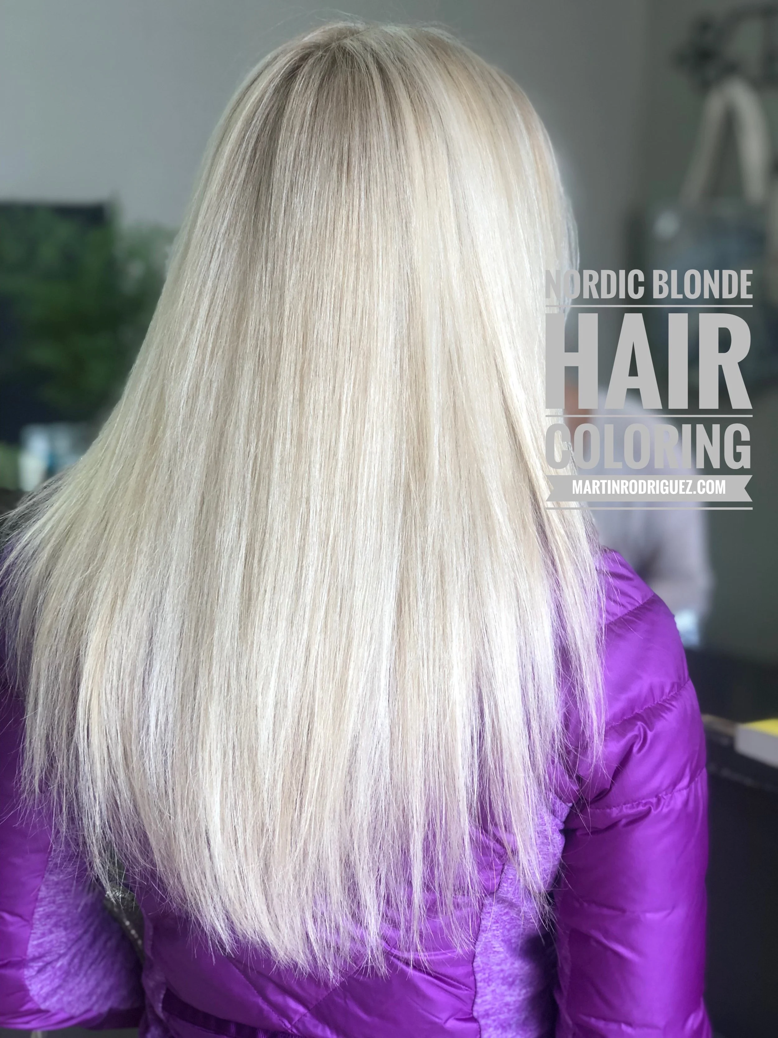 long icy blonde hair color