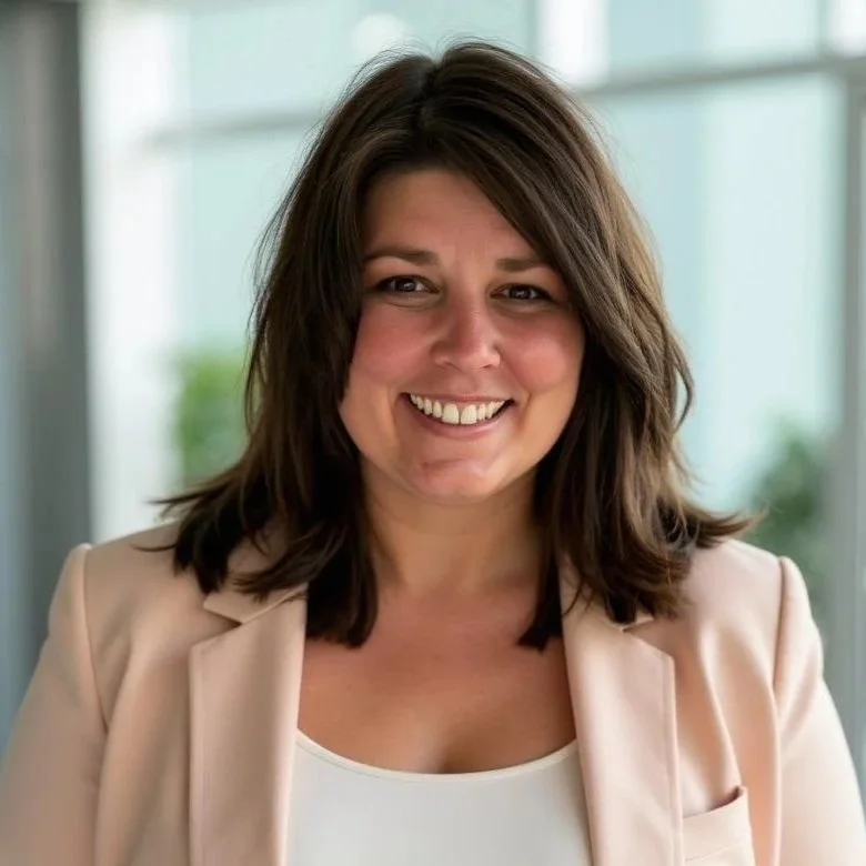 Portrait of studio founder Sarah Preuschl Anderson