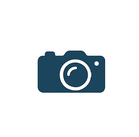 Symbol eines Fotoapparats auf weißem Hintergrund.