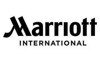 Marriott International logo in black and white
