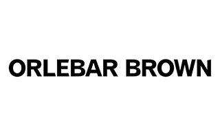 Text reading 'ORLEBAR BROWN' in bold black letters on a white background.