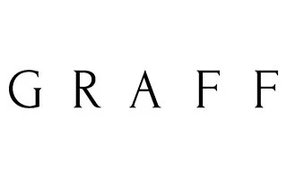 Close-up of the word 'GRAFF' in black capital letters on a white background
