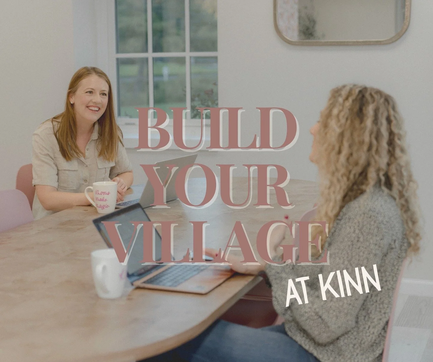 She's answering emails while her toddler FaceTimes grandma. She's building a business between nap times. She's figuring out who she is beyond 'mom.'

And she's doing it all without a village.

That's the part that makes it so hard.

KINN exists becau