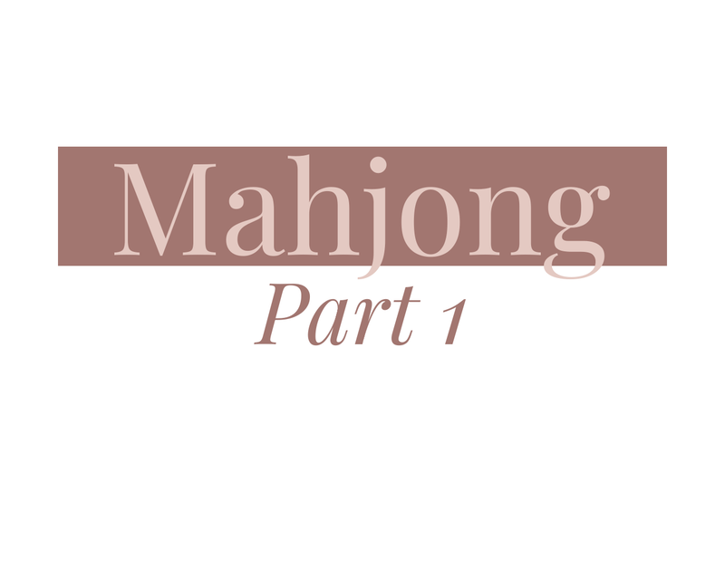 Mahjong - Part 1