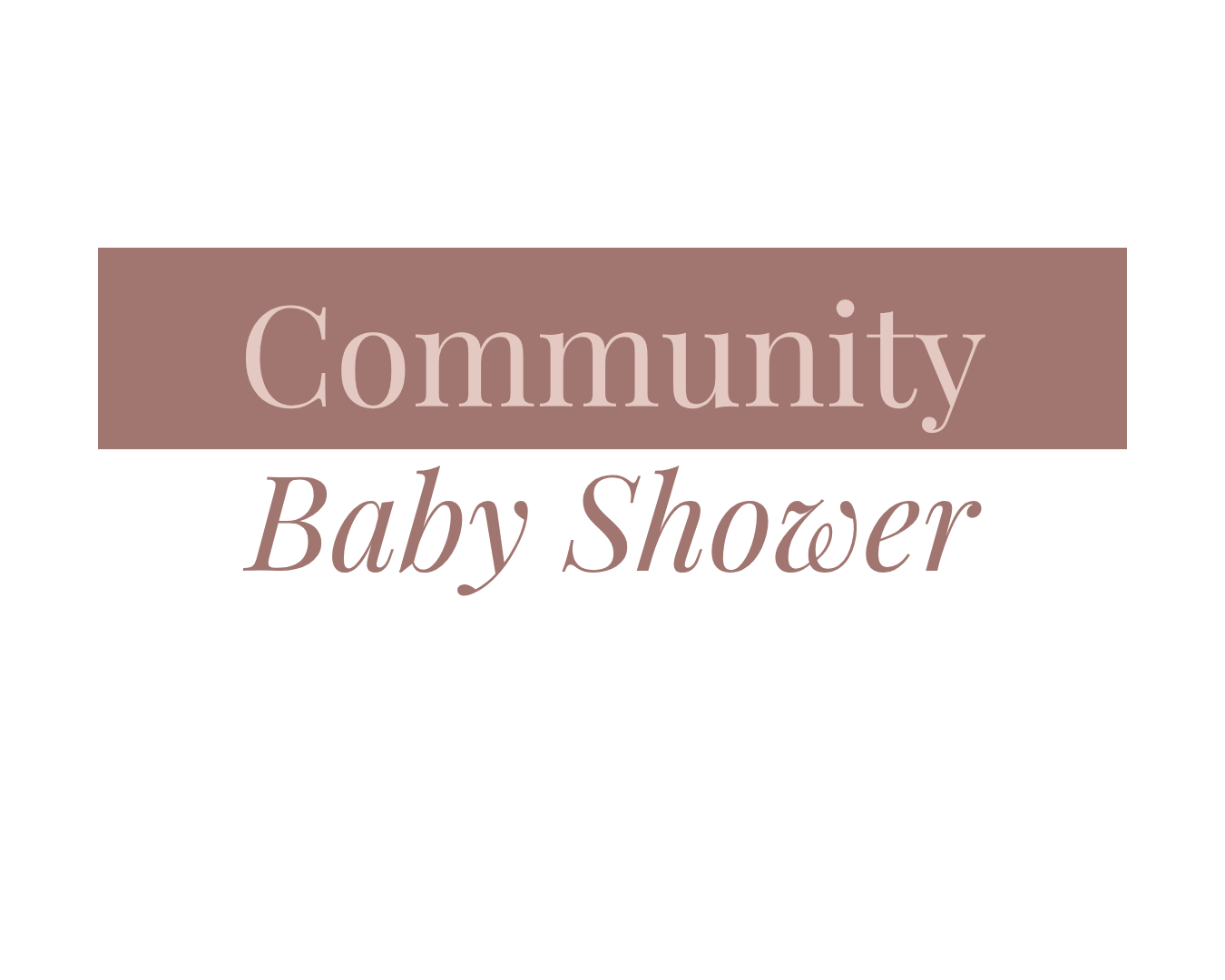 Community Baby Shower