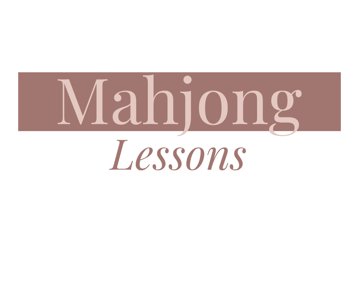 Mahjong Lessons