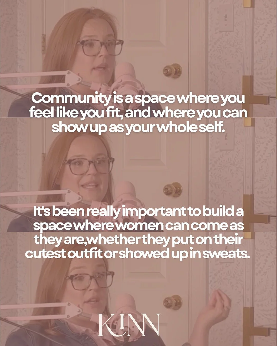 I was on the Pretty in Pink Again podcast last week and said some things I want every mom in Connecticut to hear.

"I've never fit into a space the way I fit into KINN." I hear that from members all the time. And it's not a coincidence. Eve