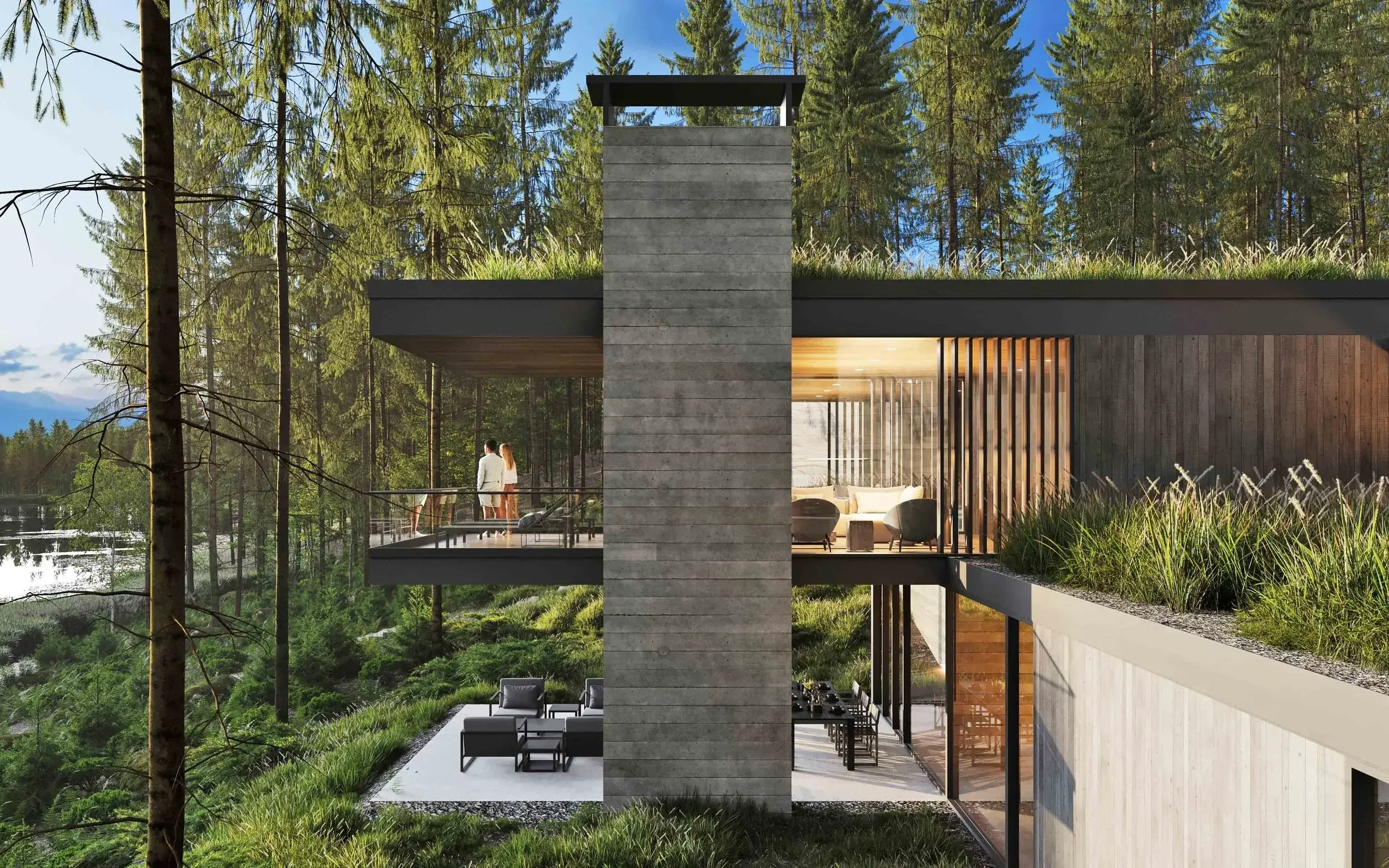 blue-ridge-lake-house-forest-villa-outdoor-fireplace-balcony-virginia-kimmel-architects.webp