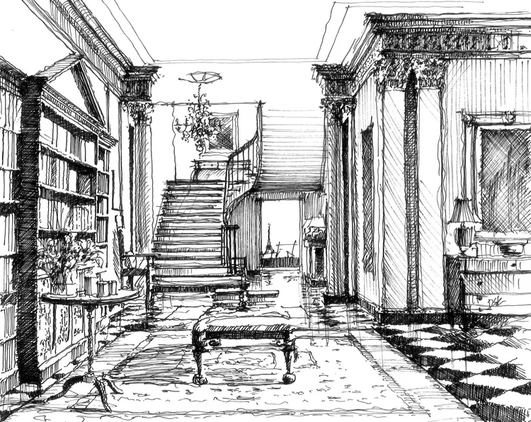 visualization-mansion-interior-hall-sketch-kimmel-architects.webp