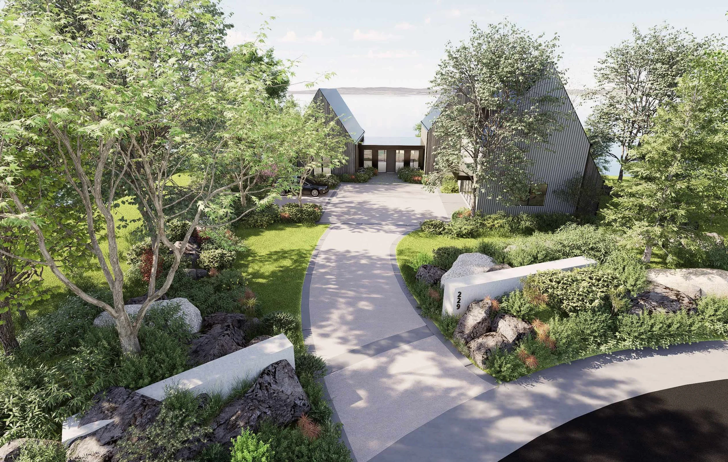 lakefront-residential-development-approach-driveway-morristown-tn-kimmel-architects.jpg