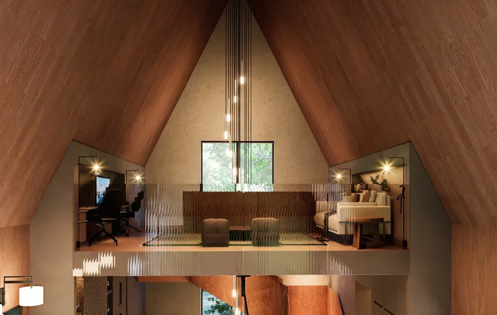 modern-lake-house-campsite-guest-loft-bedroom-deep-creek-md-kimmel-architects.webp