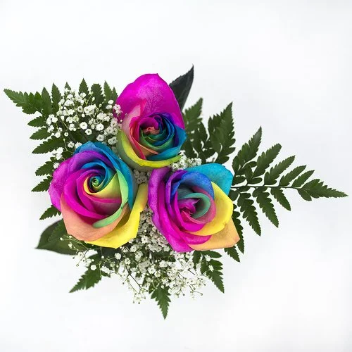 TRIPLE RAINBOW BOUQUETS