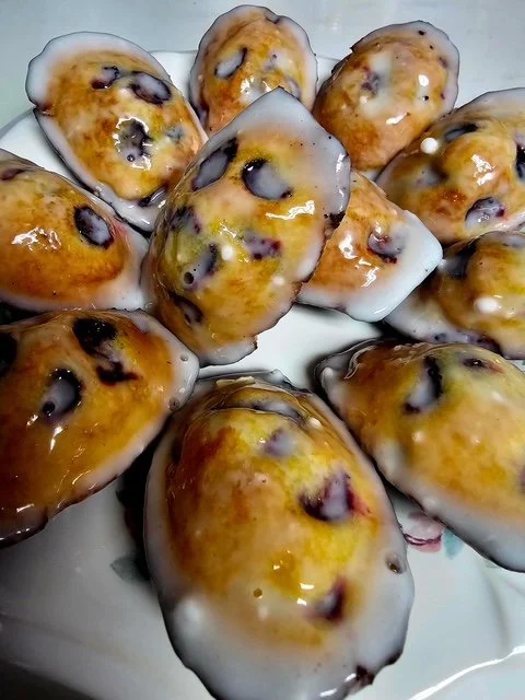 Blueberry and Lemon Madeleines
