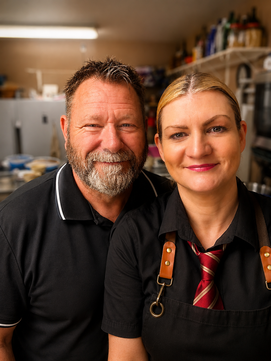 Amarillys & Ed, owners of The French Bistro in Granbury, Texas.