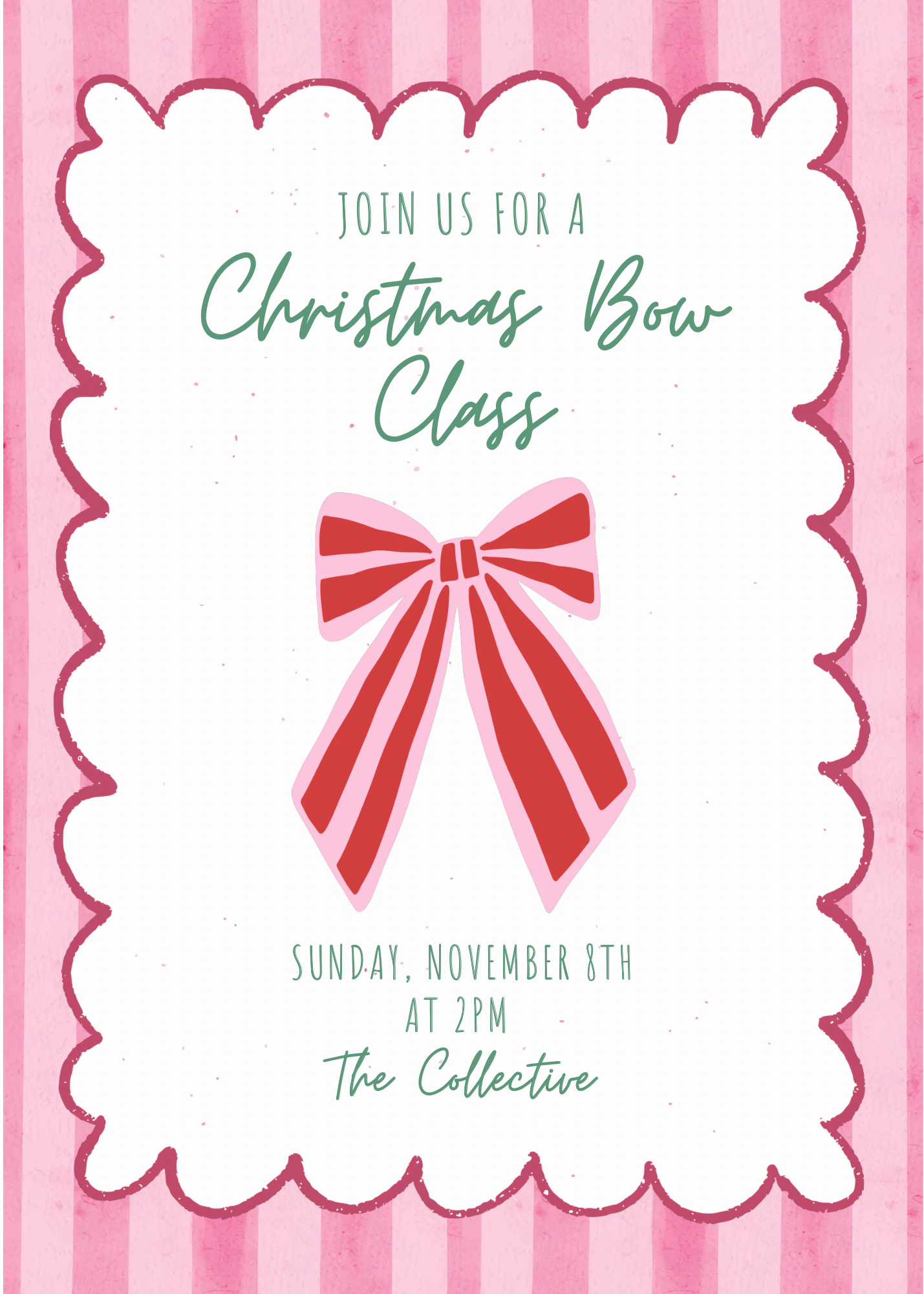 Pink and White Illustrated Christmas Cocktails Invitation.PNG