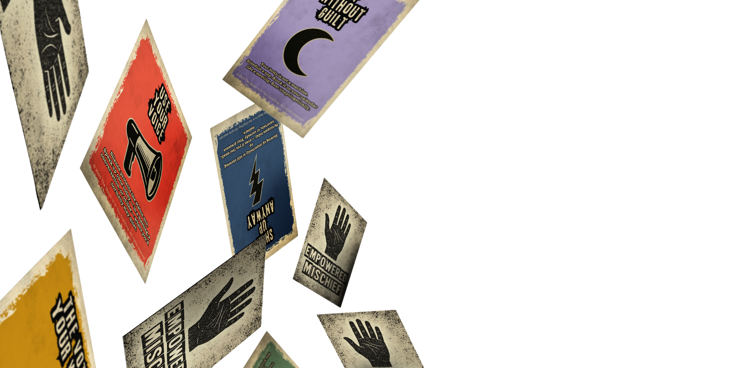 Empowered Mischief | 64-card self-reflection deck and full-color guidebook