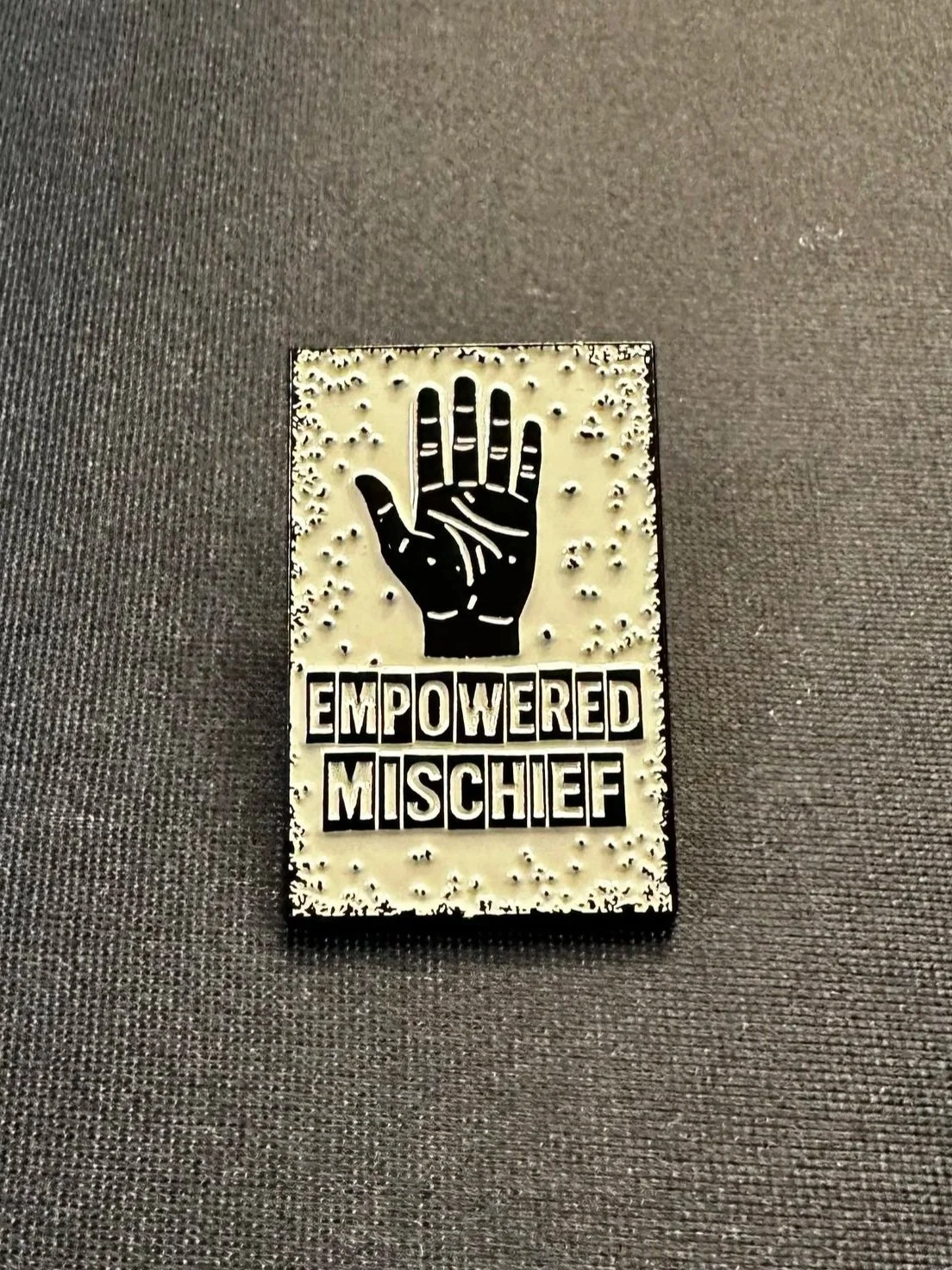 Empowered Mischief Logo Pin