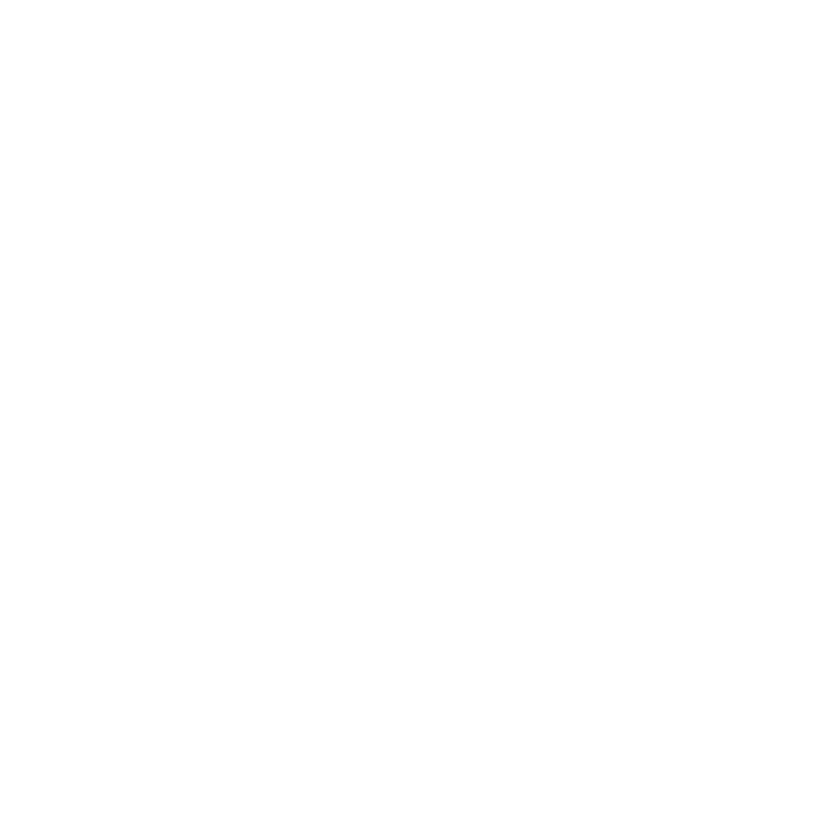 White check mark on black background