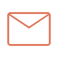 Outline of an envelope or mail icon.