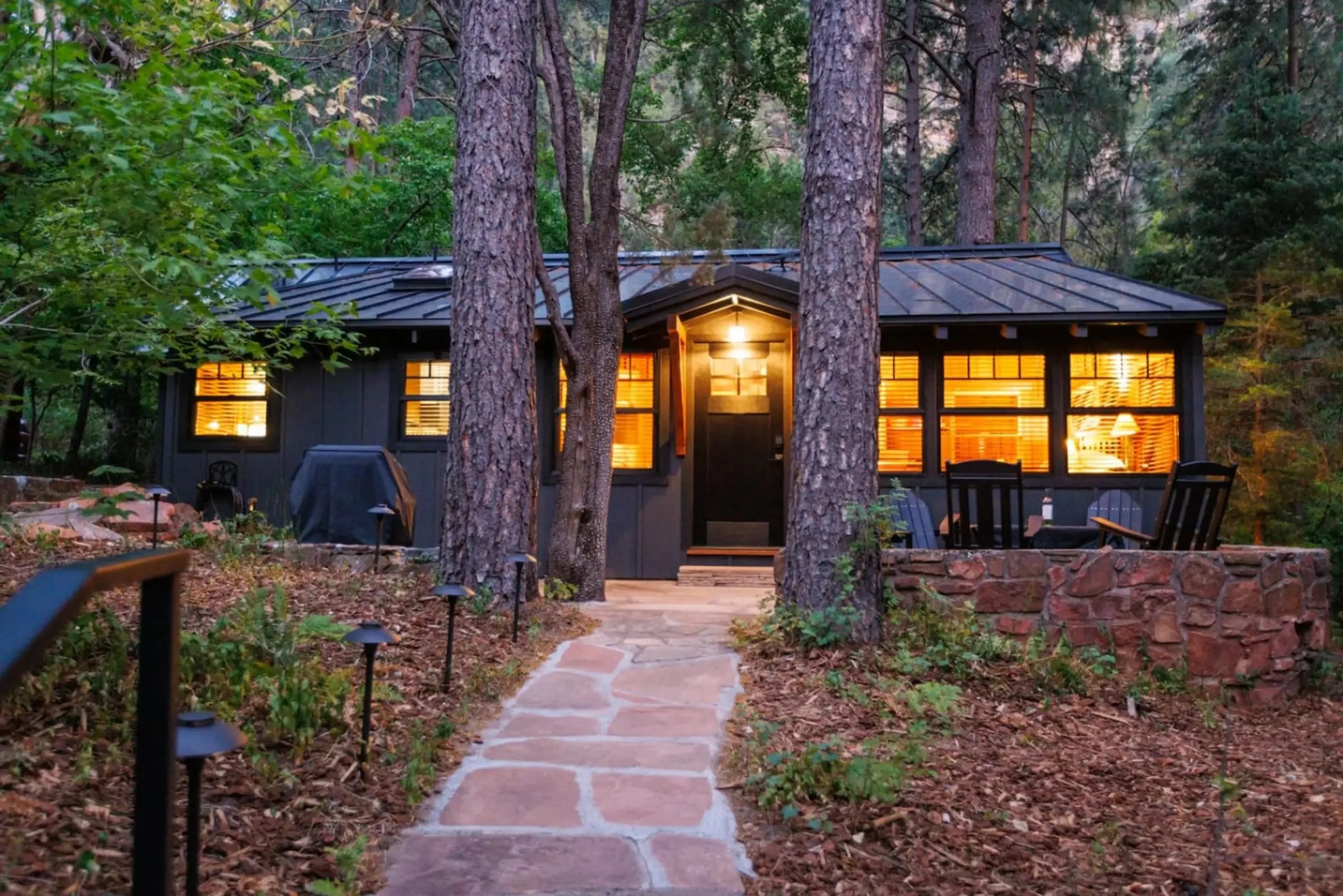 Cozy cabin in the woods of Sedona canyon