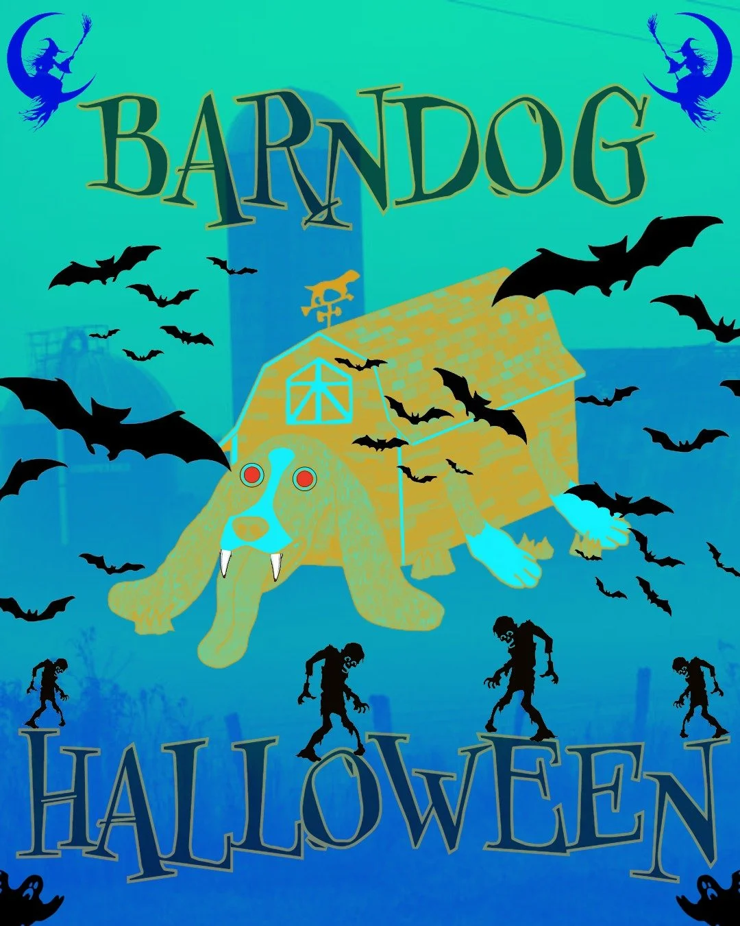 Why didn't the skeleton go to the Barndog Halloween concert at Littlefield?? Because he didn't have the GUTS! Get it???? Because skeletons... don't have... guts... Because.. they're just bones... 

Ohhh, you're not coming anymore?? The joke was that 