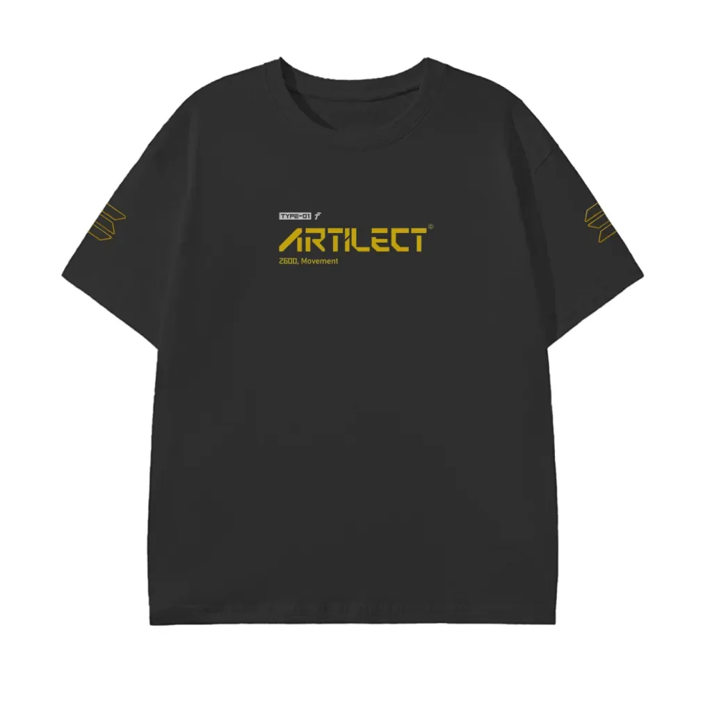 Artilect Black T-Shirt - Pure Cotton