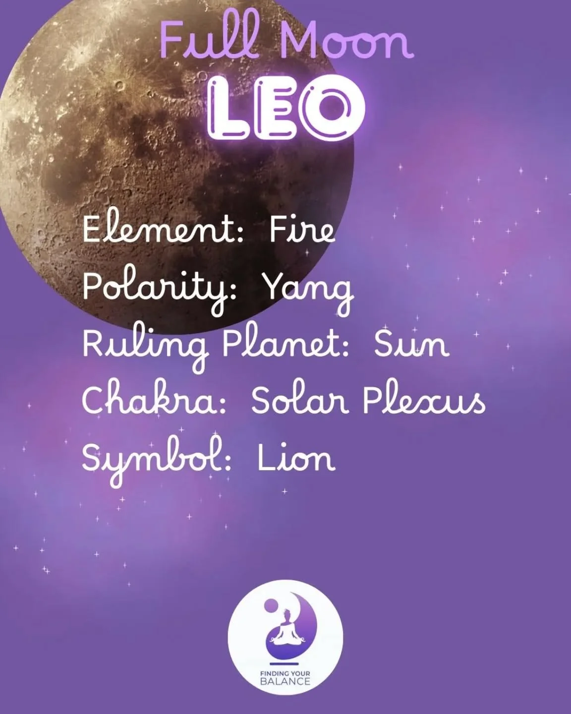 ✨️ Leo Full Moon ✨️

This Full Moon is in the zodiac of Leo, the courageous one. The loyal leader rising up from the pack. Release anything you need to under this moon that is blocking your voice, your authentic being. Only then will your heart know 
