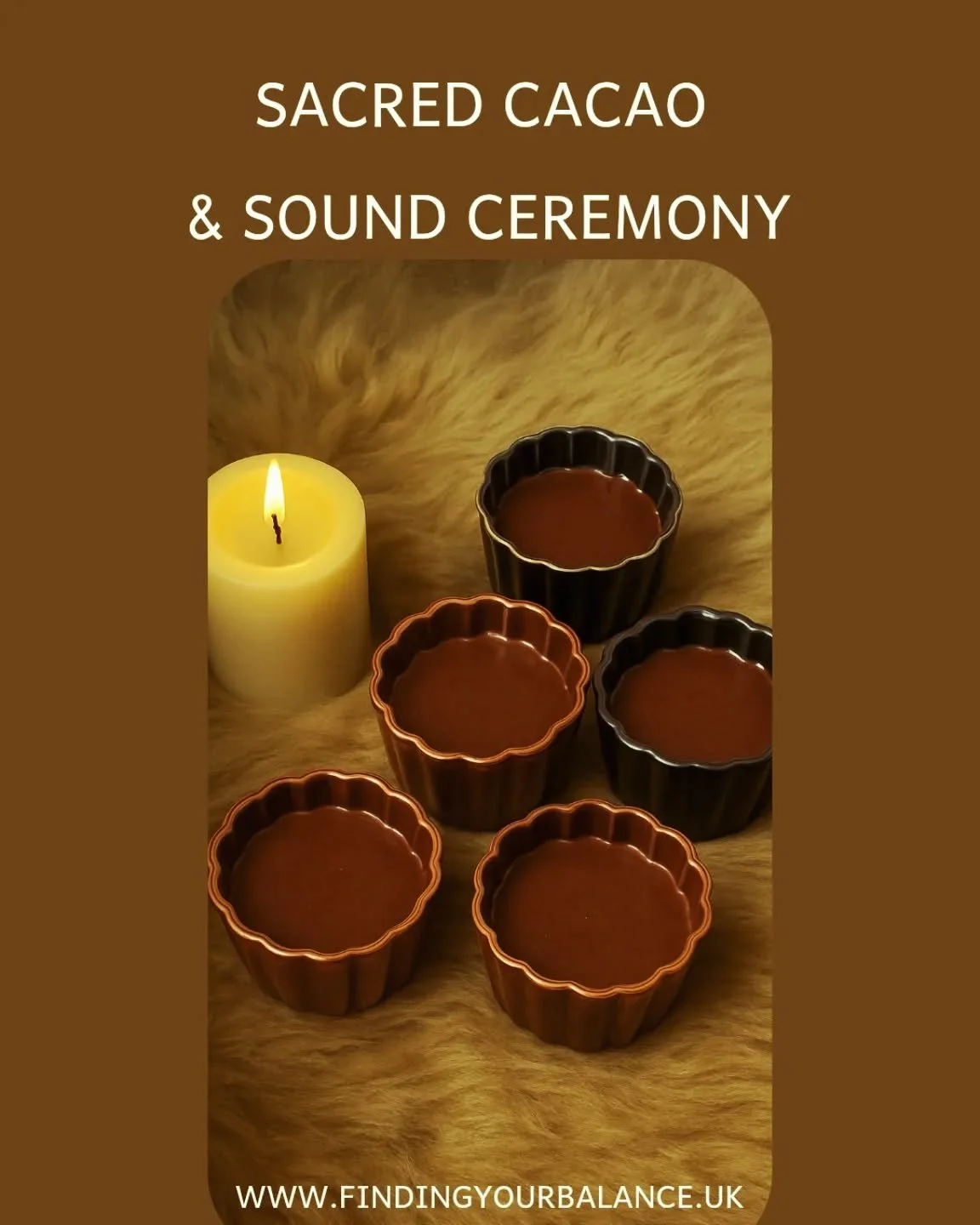SACRED CACAO &amp; SOUND CEREMONY

📅 - Saturday 4th April 

🕑 - 11am-1pm

📍 - Avalon Centre, Glastonbury 

✨️ - Hosted by Francesca