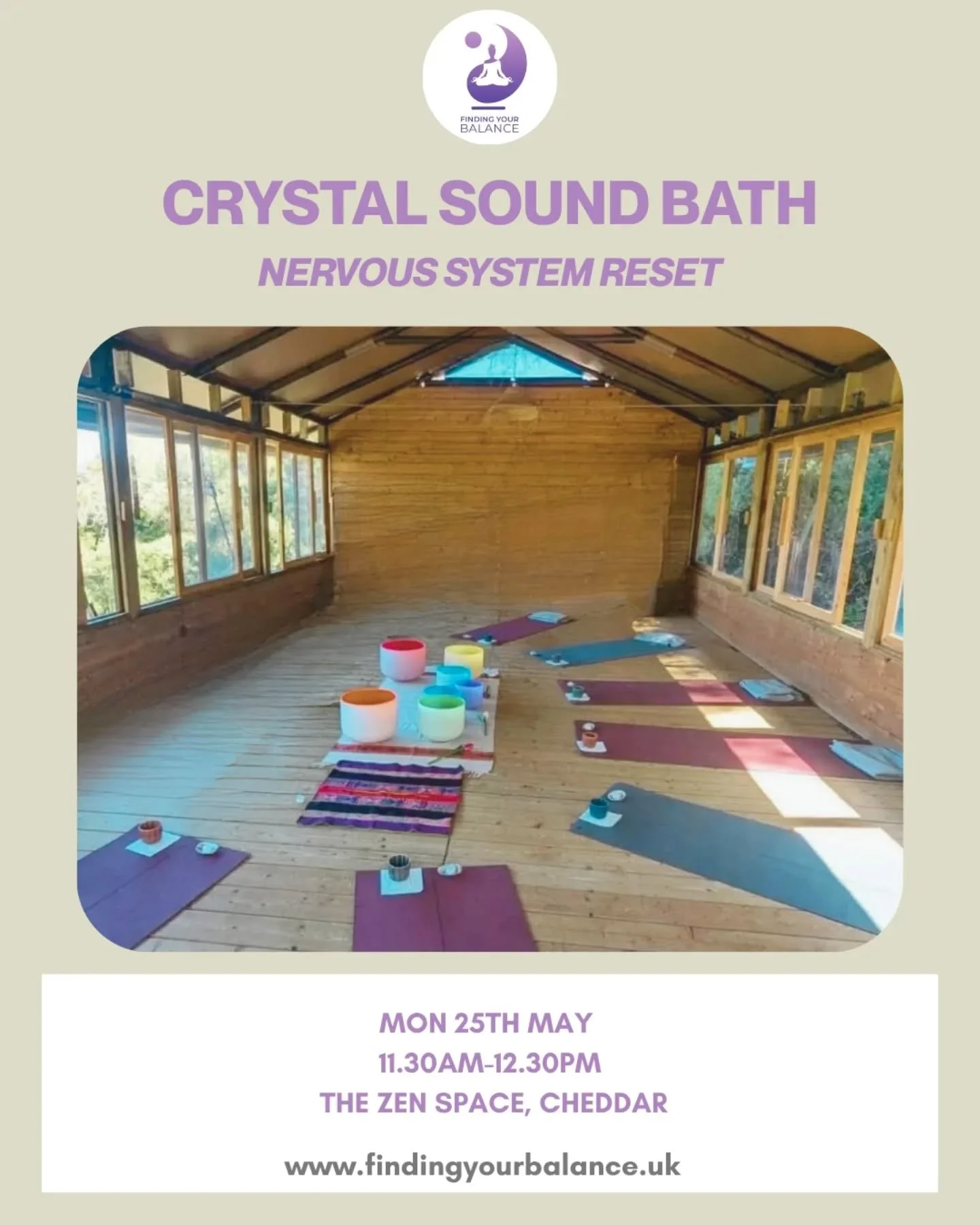 Unwind your Bank Holiday Weekend with a deeply relaxing and restorative Crystal Sound Bath with Francesca 🙏

Nothing to do. Just be. Suitable for all 🩷

All details and booking link on my website ✨️✨️✨️